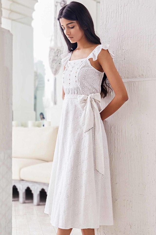 white wrap skirt womens