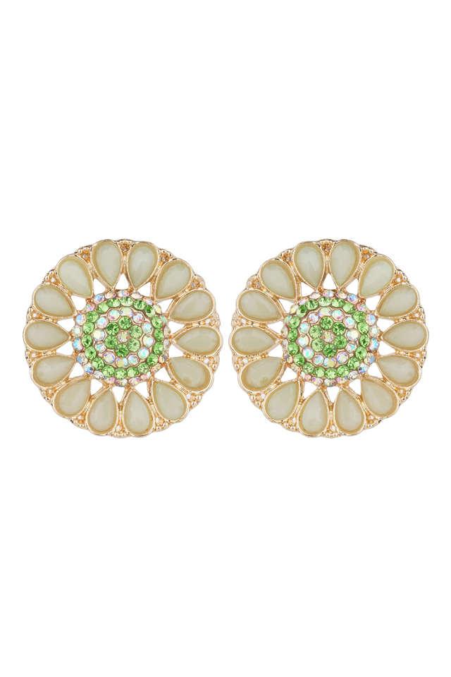 Stylish White Stones Stud Earrings