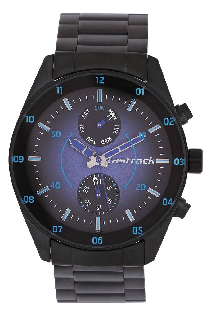Buy FASTRACK Mens Two Tone Dial Multi Function Watch