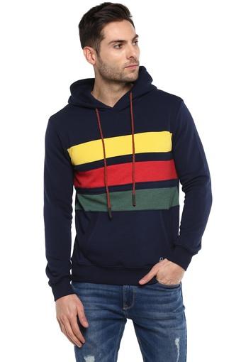 mens block colour hoodie