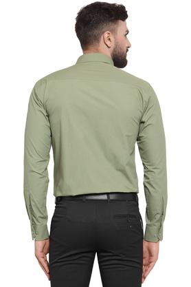 Buy JOHN LOUIS Men Solid Formal Green Shirt Online at Best