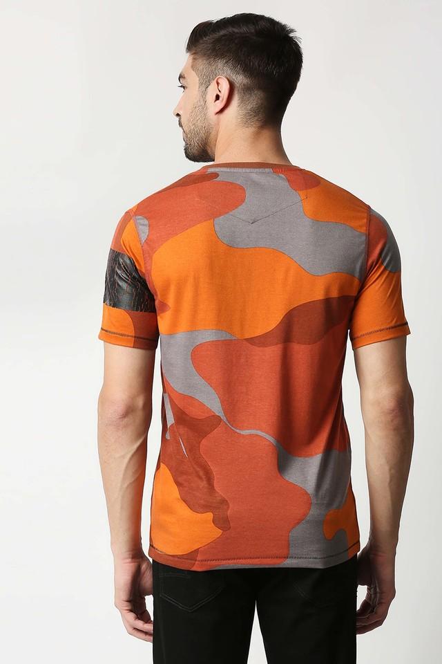 Printed Cotton Regular Fit Men s T Shirt