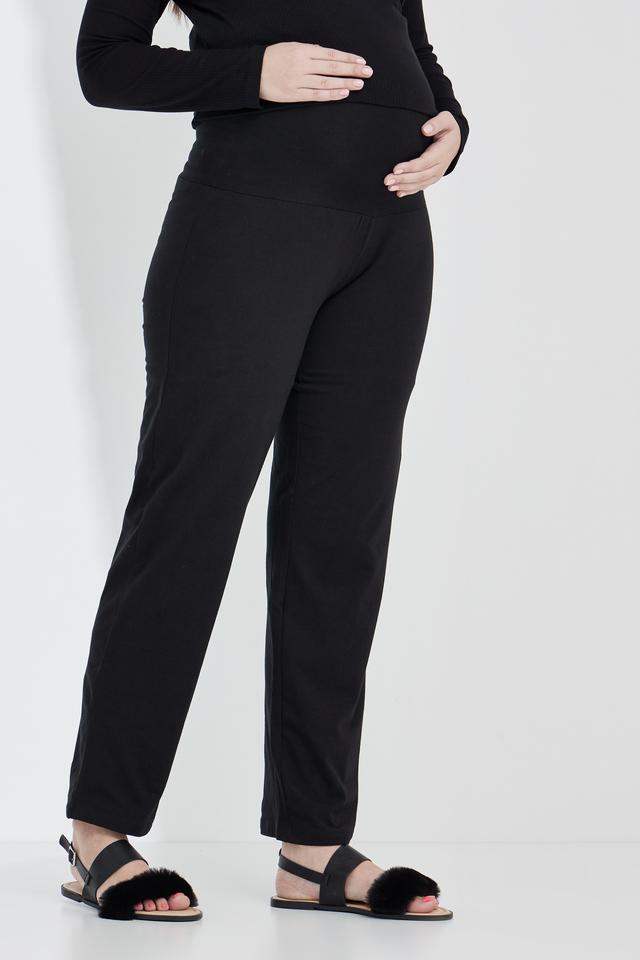 Black Maternity Pants with Pockets  Wobbly Walk