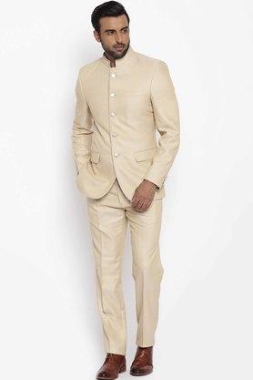 Mens Slim Fit Bandhgala Suit