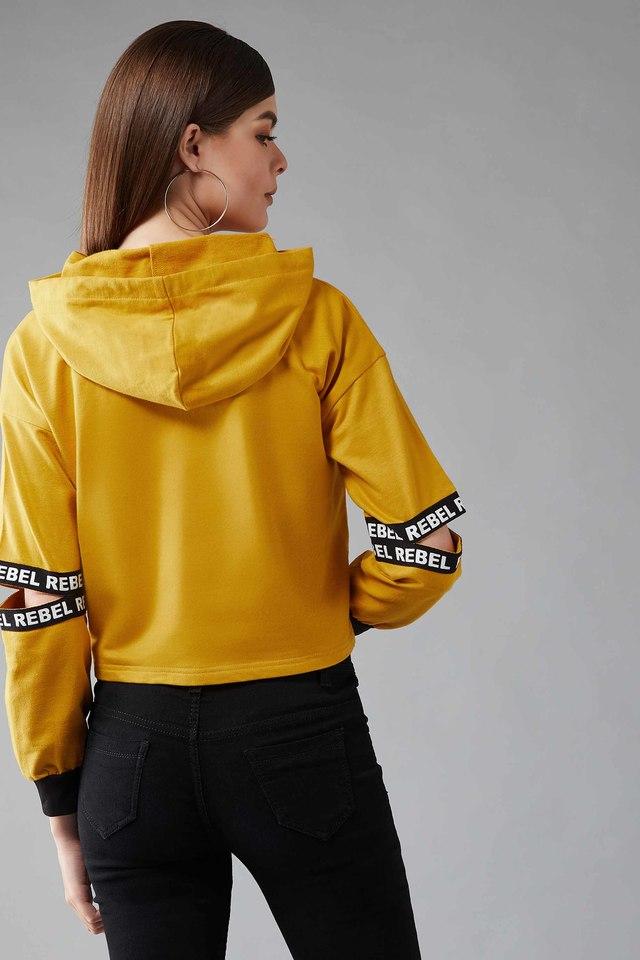 Mustard hotsell sweatshirt womens