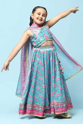 Buy BIBA GIRLS Printed Cotton Regular Fit Girls Ethnic Set Shoppers Stop