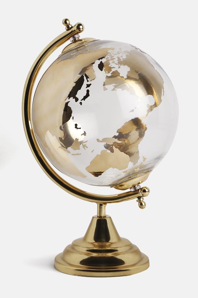 Buy TREASURES Glass Globe Gold Shoppers Stop