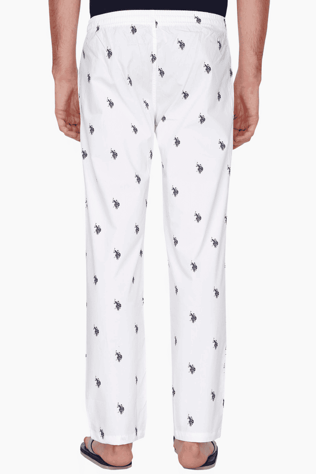 Mango Off White Printed Trousers - Buy Mango Off White Printed Trousers  online in India