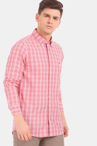 tommy hilfiger pink mens shirt