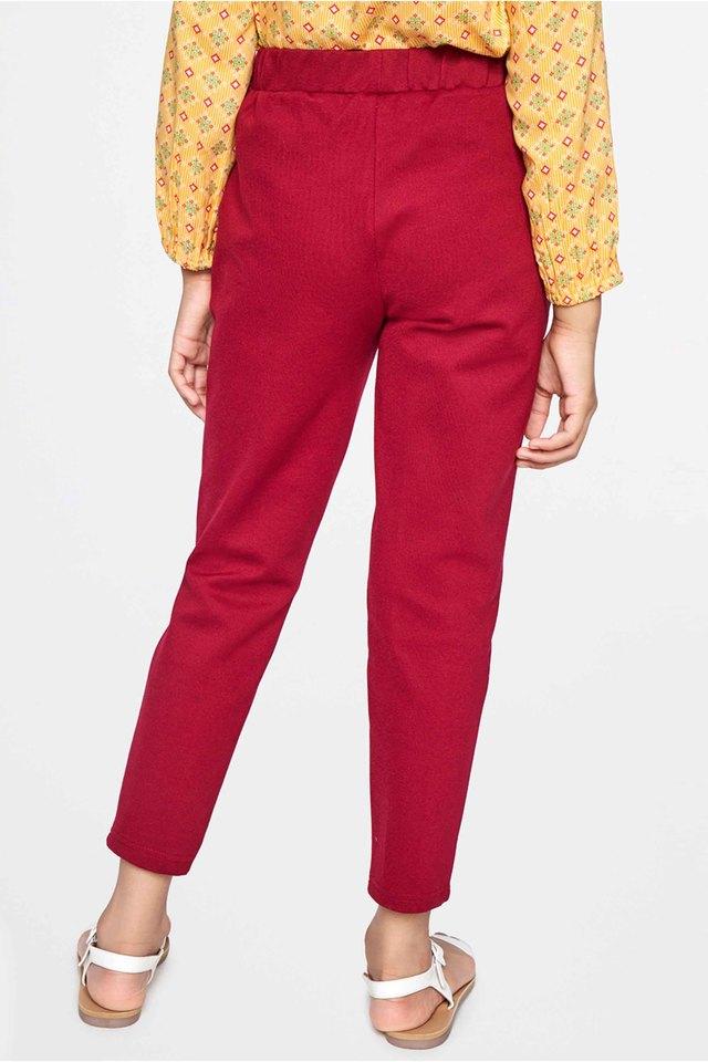 GLOBAL DESI GIRLS -  Wine Trousers - Main