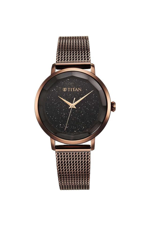 Buy TITAN Premium Workwear 39.50 x 7.70 x 34 mm Black Dial Stainless Steel Analog Watch For Women 95184QM01 Shoppers Stop