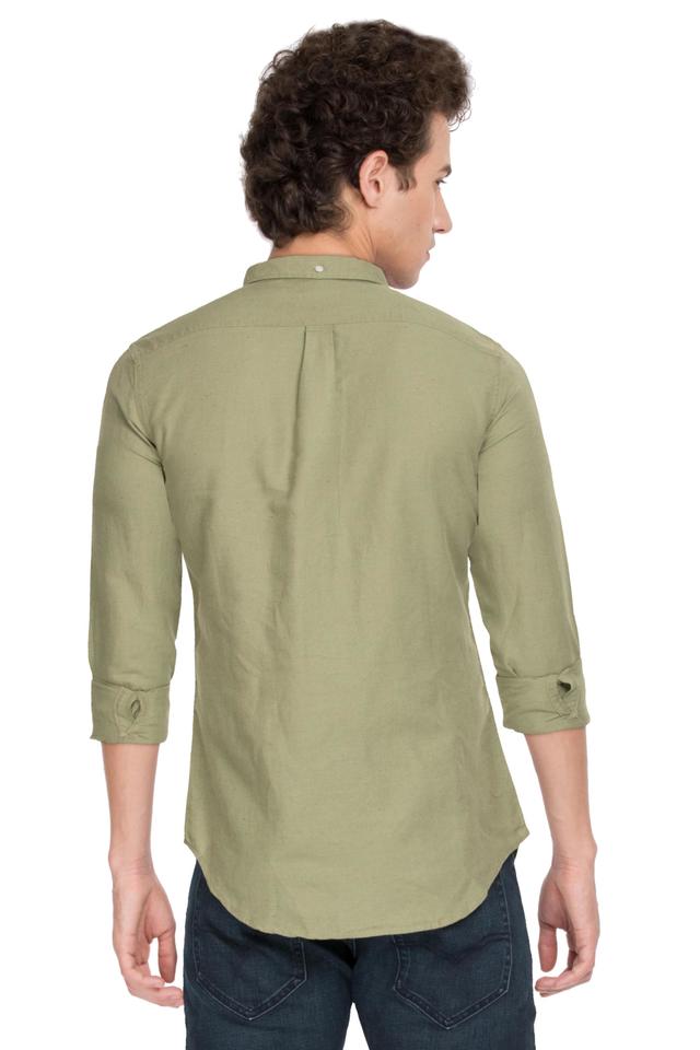 Buy LEVIS Green Mens Solid Casual Shirt