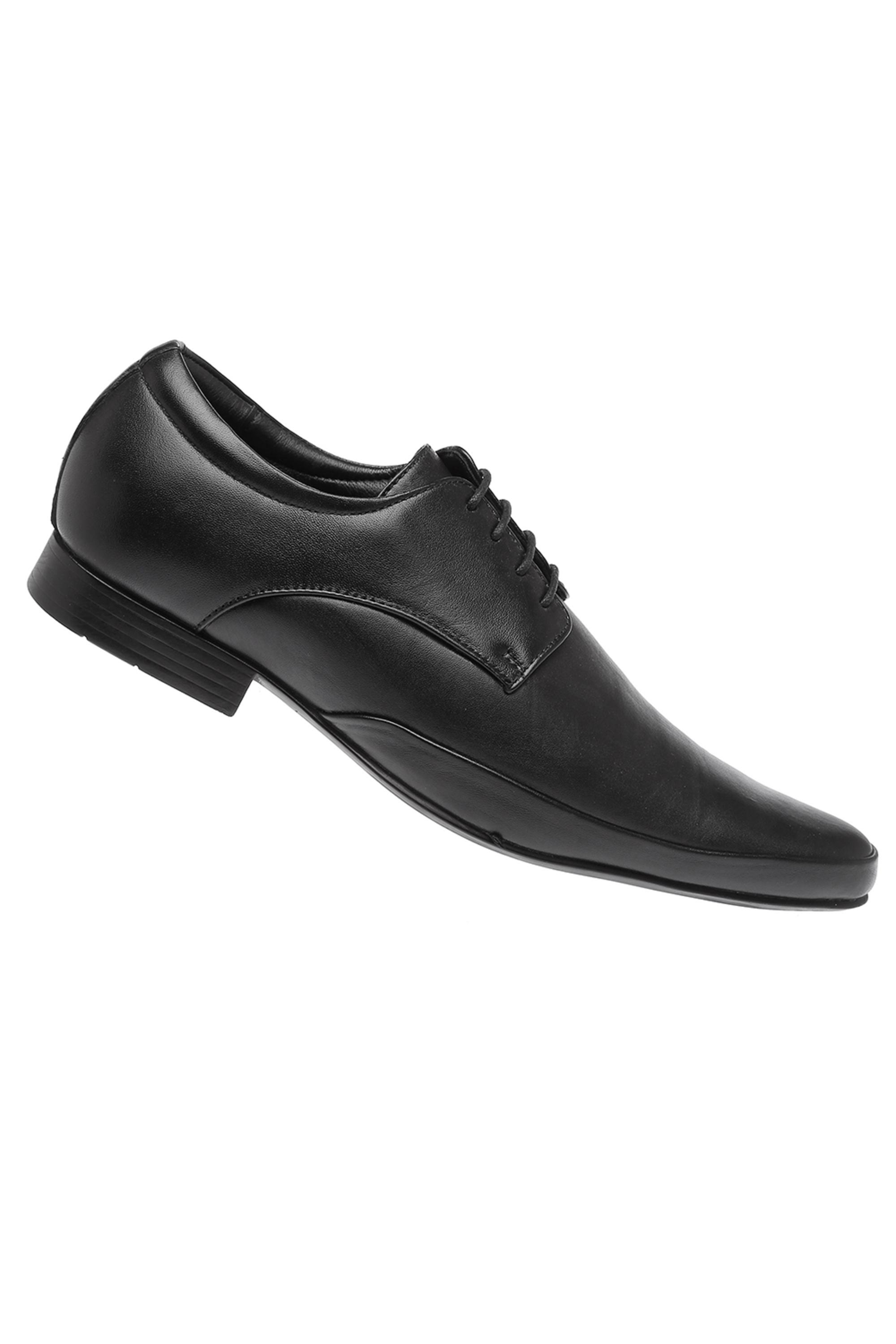 Plain Mens Black Leather Formal Shoes Manufacturer Supplier from Jalandhar  India