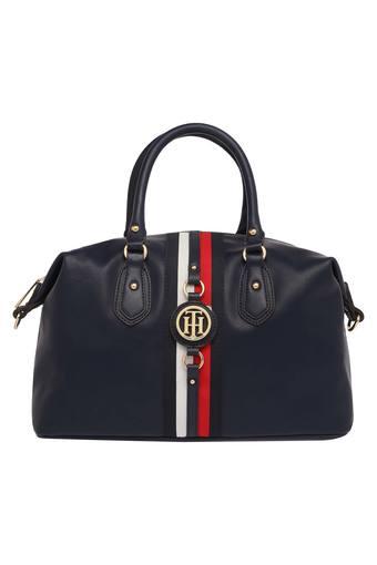 navy satchel handbags