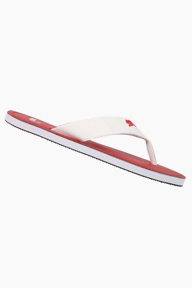 Puma flip flops online white