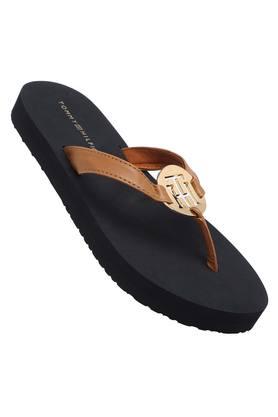 Tommy hilfiger best sale leather slippers