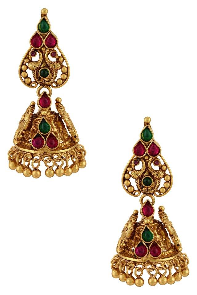 Silver Afghani Nakashi Earrings - BOVEEE - 3795538