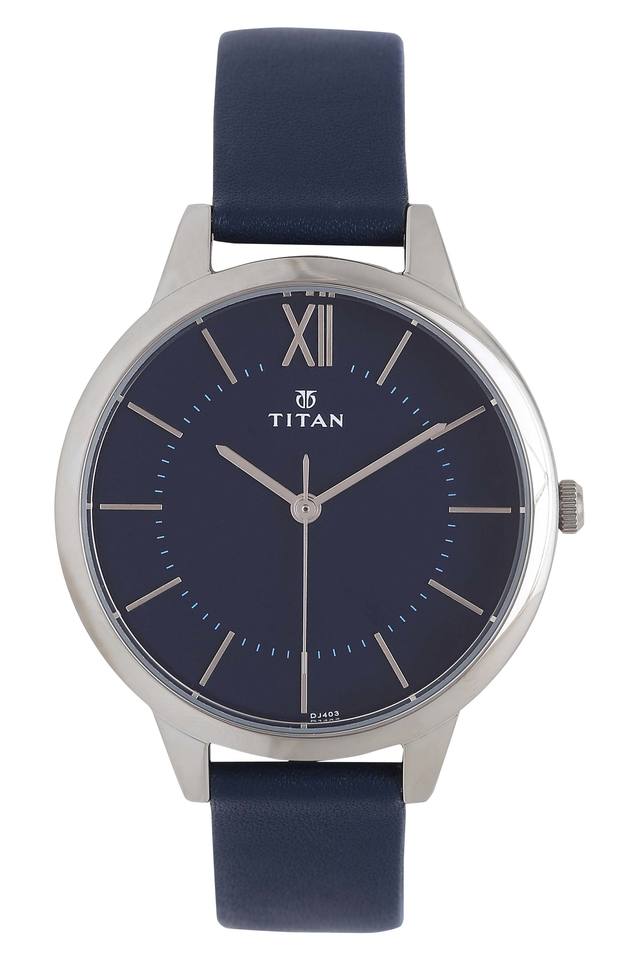 Womens Blue Dial Leather Analogue Watch 2617SL01