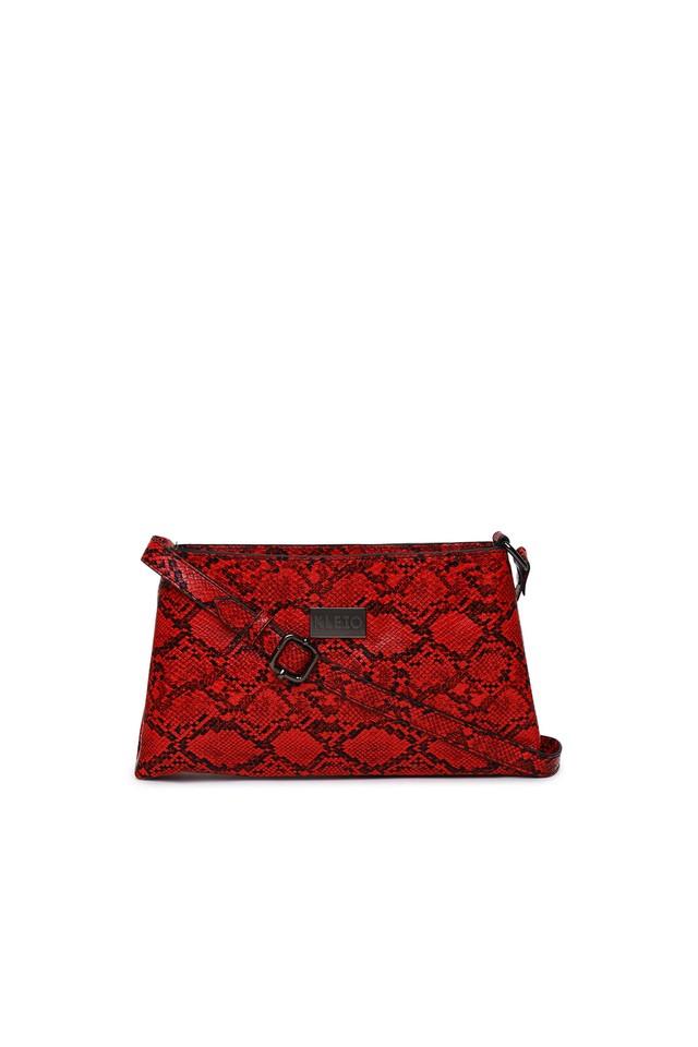 Red snake print bag new arrivals