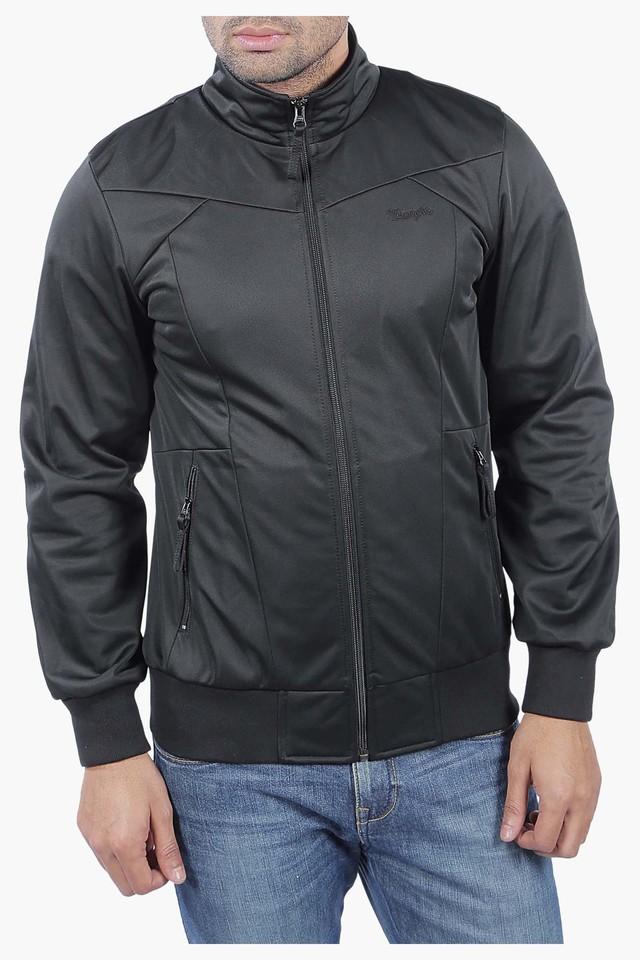 Wrangler full sleeve on sale solid men's jacket