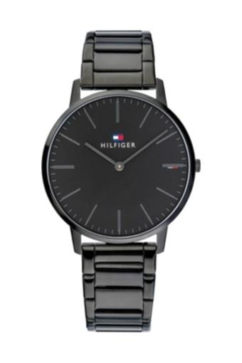 tommy hilfiger men black analogue watch