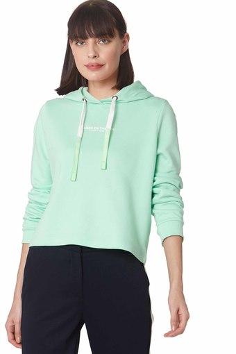 green cropped sweatshirt