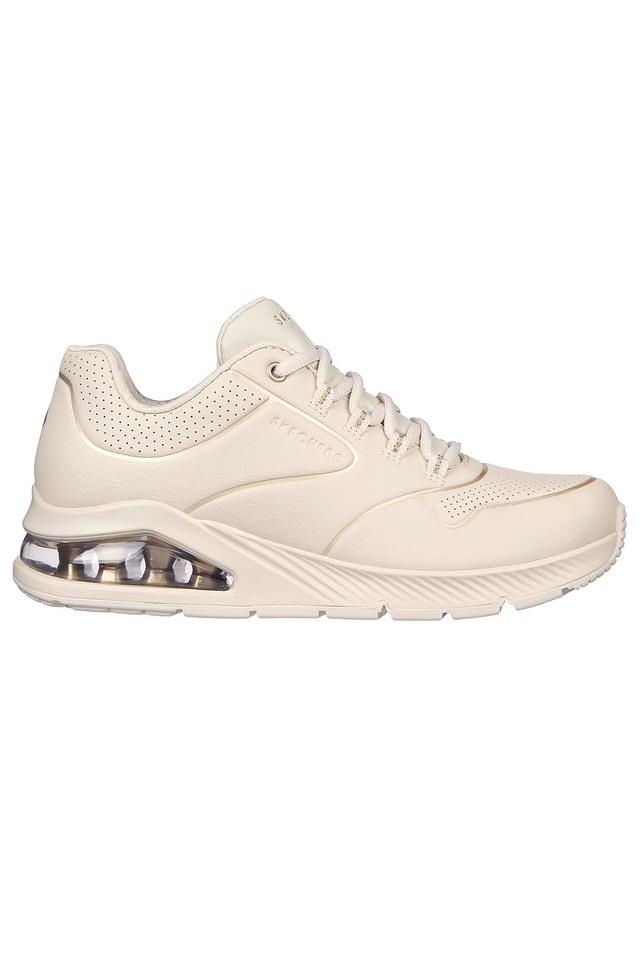 Skechers lace up best sale beige