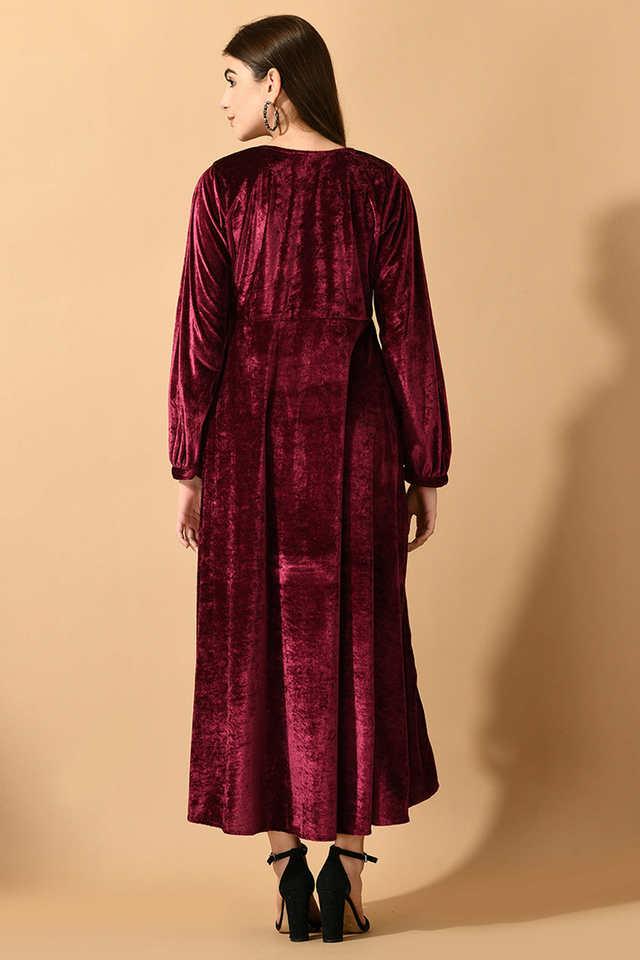 Velvet best sale ethnic gowns