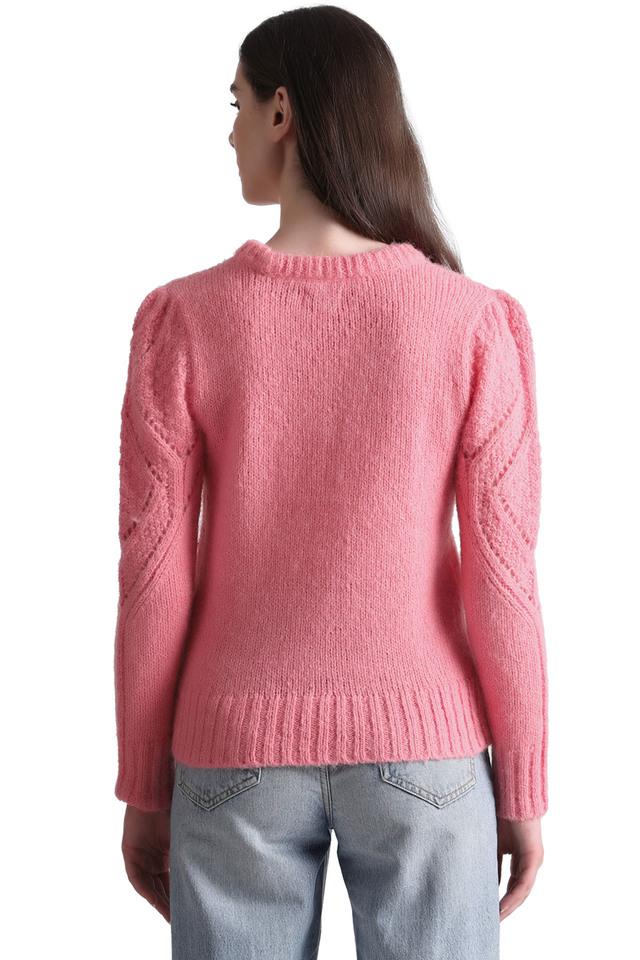 Pink pullover sweater discount women's