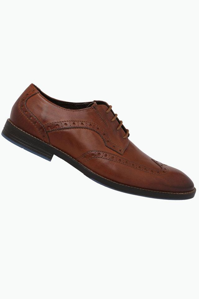 Clarks tan cheap formal shoes