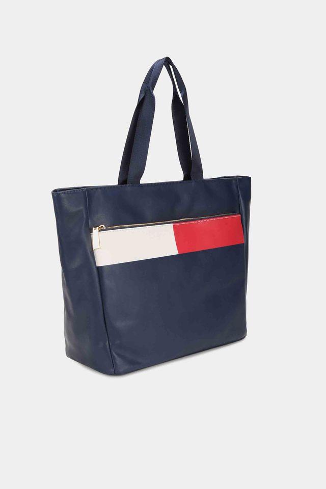 Tommy hilfiger navy tote on sale bag