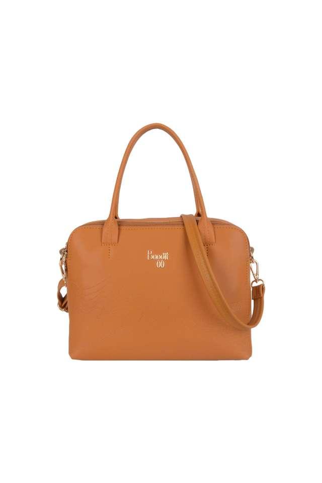 Buy BAGGIT Caramel PVC Zipper Closure Women s Formal Shoulder Bag Shoppers Stop