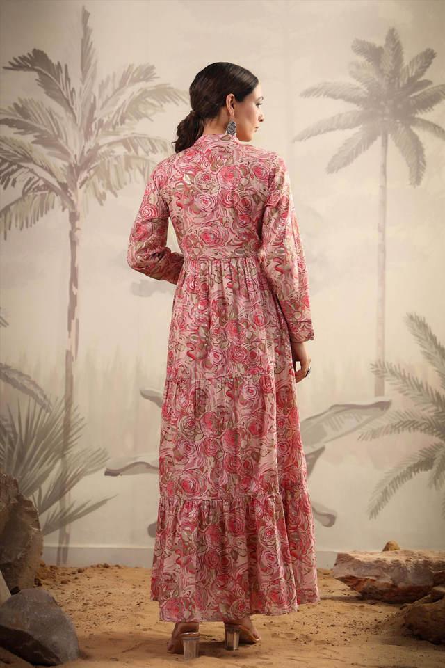 Floral print ethnic outlet dresses