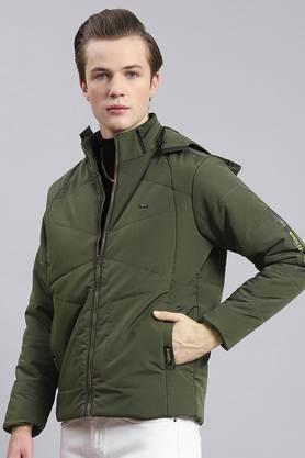 LEEy-world Mens Winter Coats With Hood Casual Washed Cotton Hooded Jacket  Lightweight Zip up Fall Jackets Army Green,XL