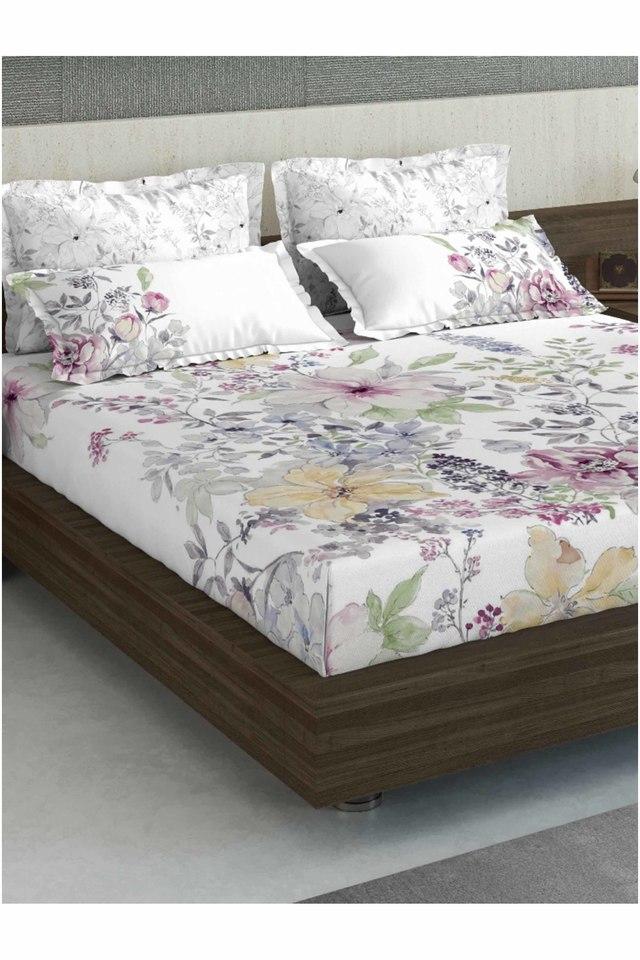 D'DECOR -  Brown Double Bed Sheets - Main