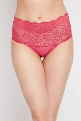 Buy online Red Lace Boy Shorts Panty from lingerie for Women by Clovia for  ₹299 at 25% off