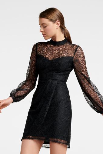 forever new black lace dress