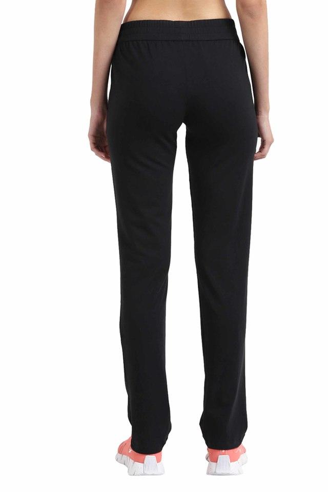 REEBOK Solid Women Black Track Pants - Buy REEBOK Solid Women