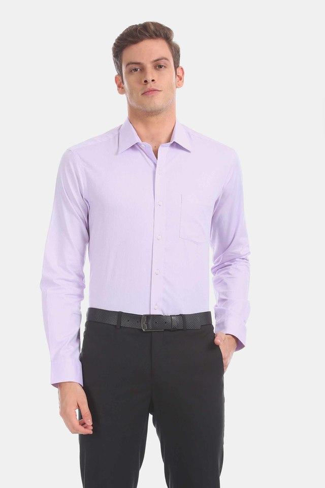 Buy BOSS Super-Flex Shirt with Cut-Away Collar, White Color Men