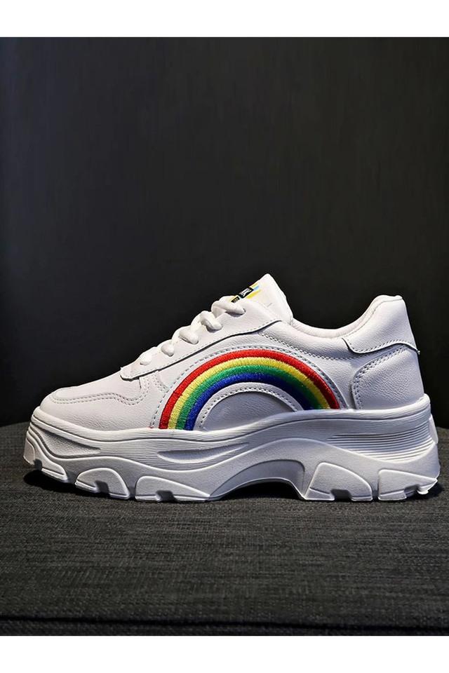 Rainbow women's hot sale tennis shoes