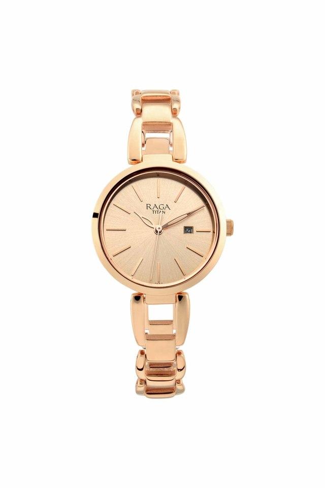 Buy TITAN Womens Raga Viva IV Phase I Rose Gold Copper Dial Brass Analogue Watch 2642WM01 Shoppers Stop