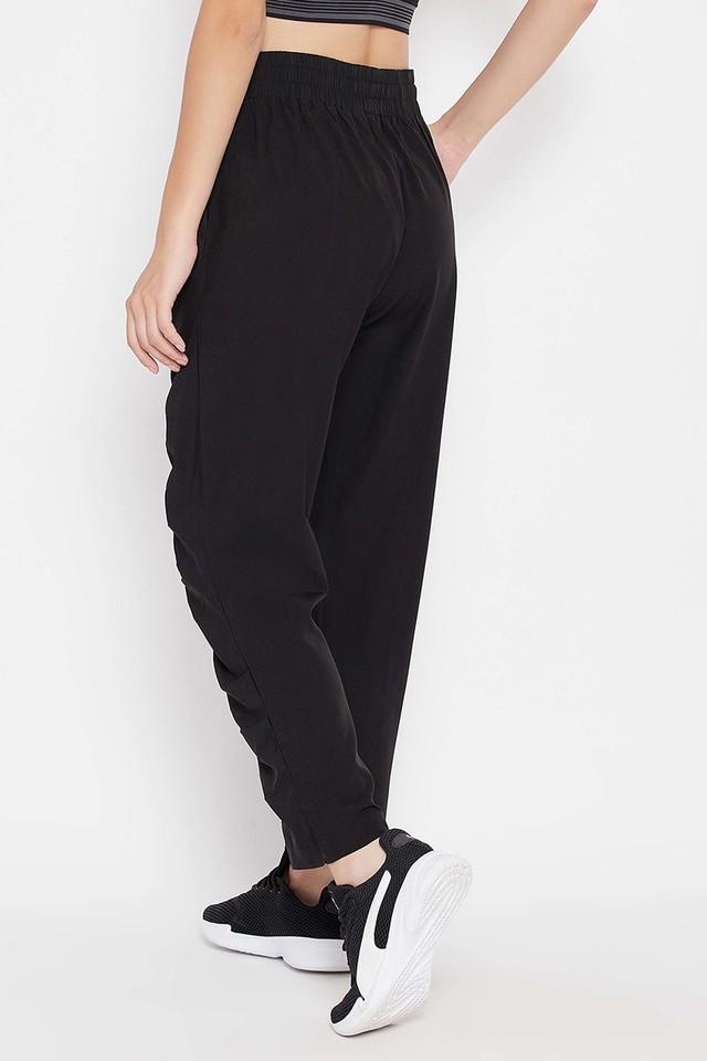 Solid Poly Blend Regular Fit Women's Track Pants