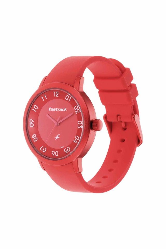 Fastrack red colour watch new arrivals