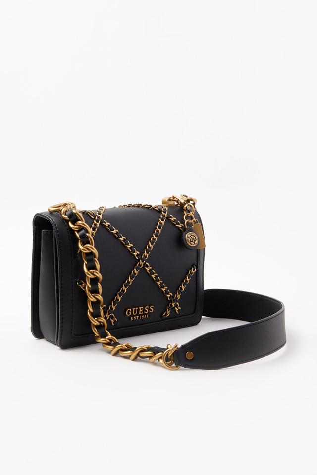 Guess sling sale bag black