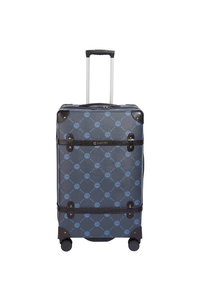 Buy CARLTON Blue Signature Solid Polypropylene TSA Lock 8 Wheels Hard Trolley Shoppers Stop