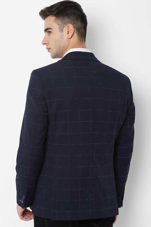 Buy ALLEN SOLLY Mens Slim Fit Checks Blazer Shoppers Stop