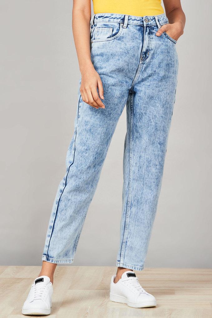 Topshop blue acid wash joggers hot sale