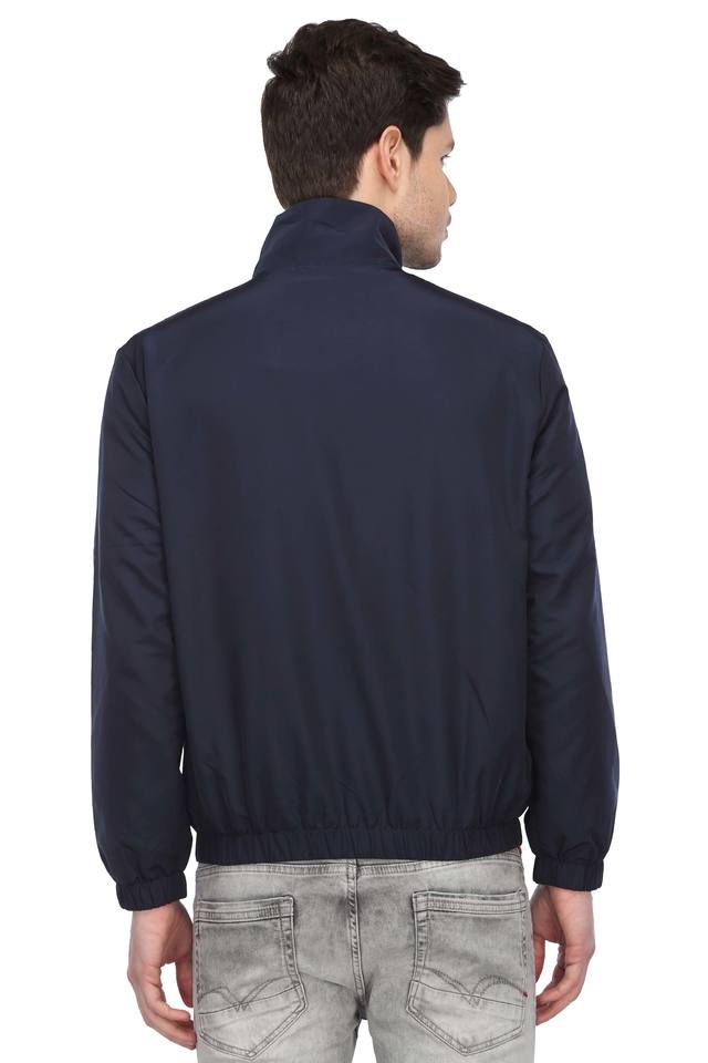 Buy CALVIN KLEIN JEANS Mens Zip Through Neck Stripe Jacket | Shoppers Stop