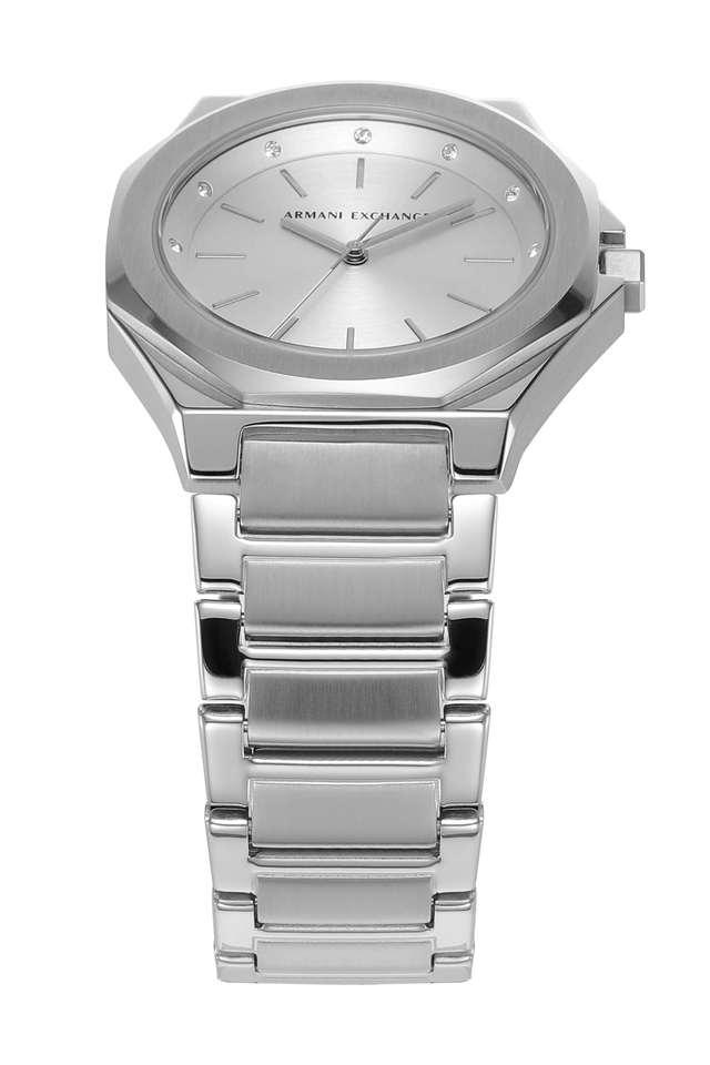 Armani exchange silver online watch