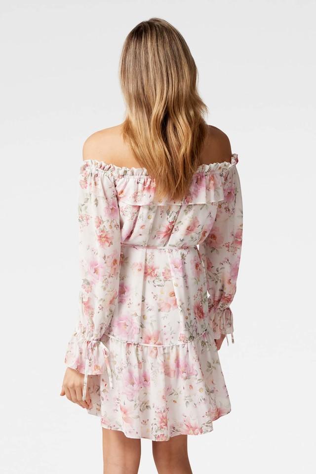 Off the cheap shoulder floral dress